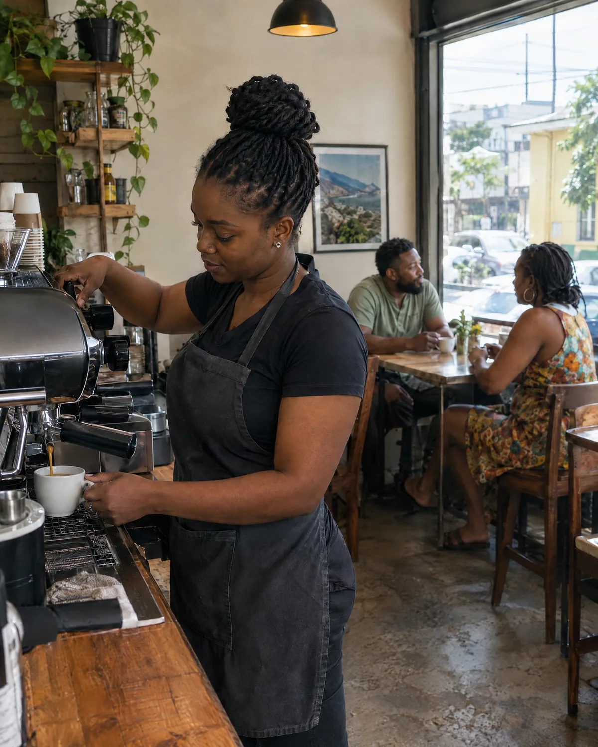 Concept campaign image for a local café