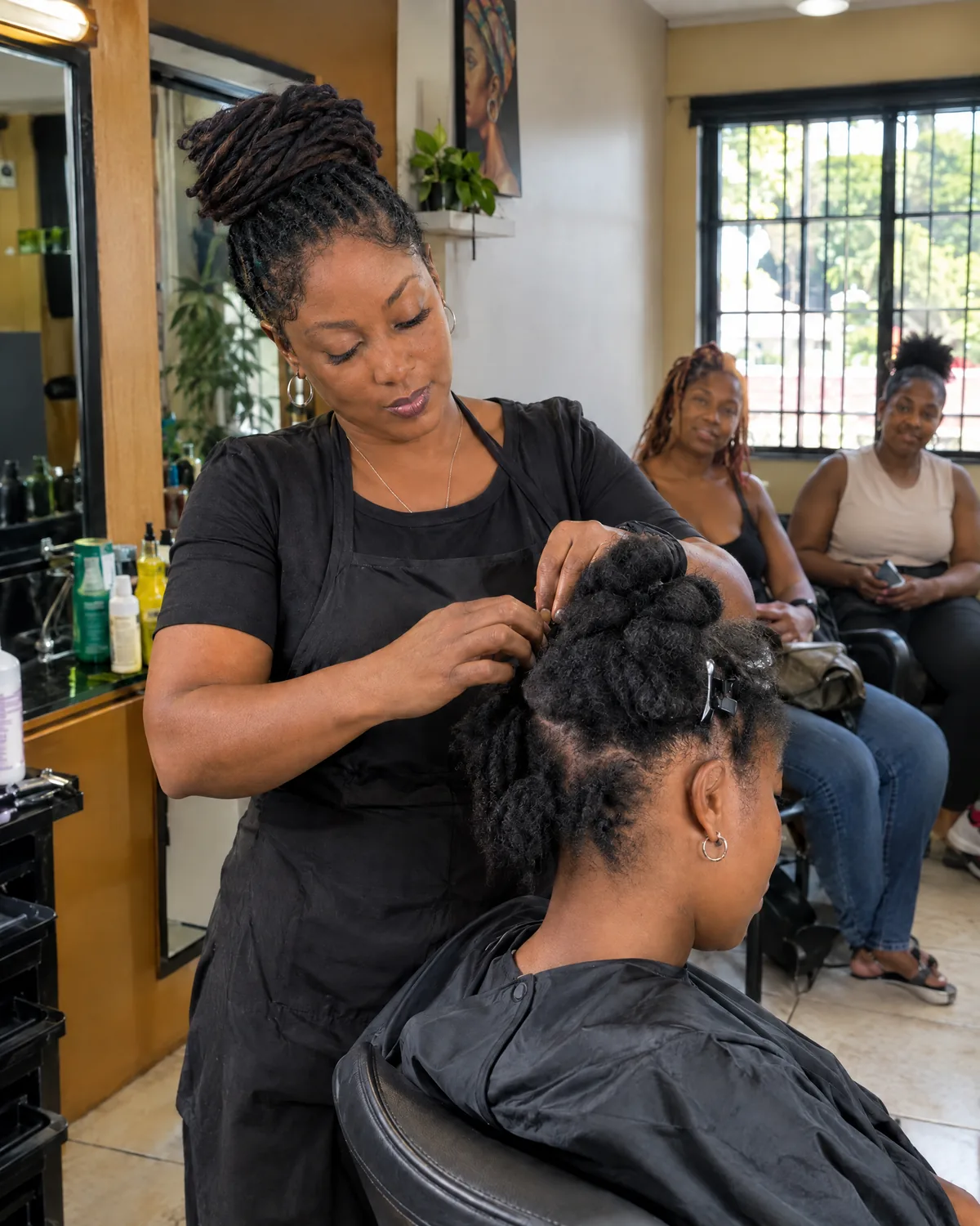 Concept campaign image for a local hair salon